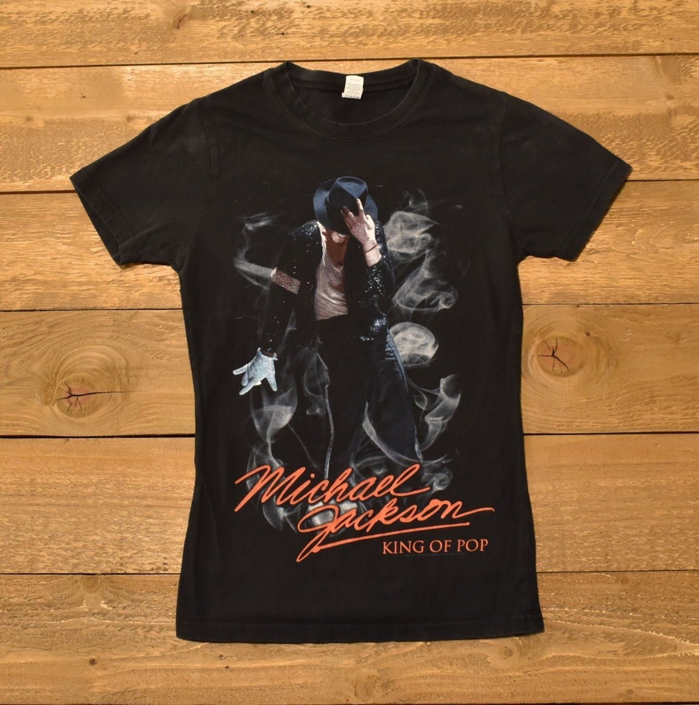 Micheal jackson King of pop Female T-shirt Small Authentic