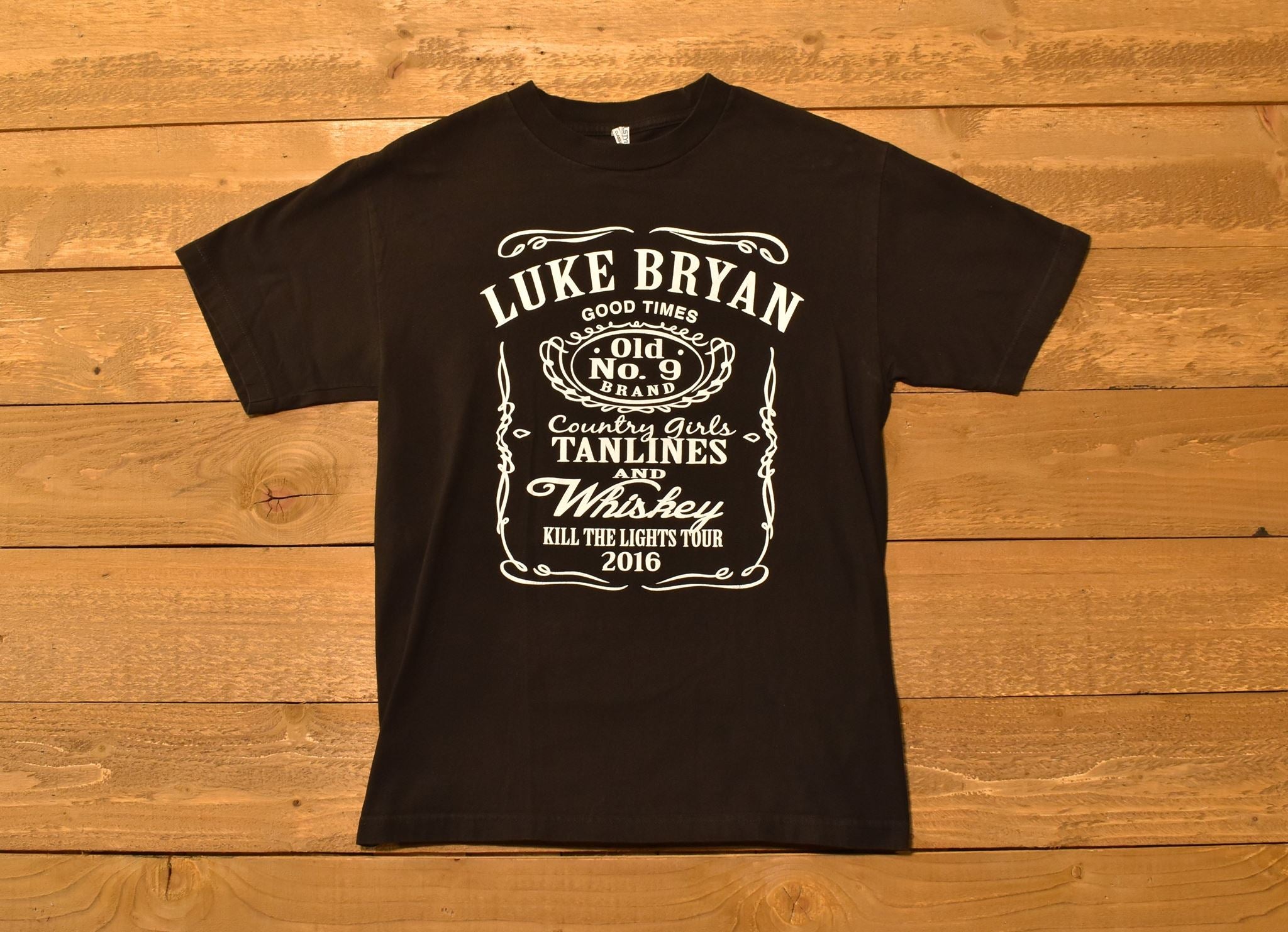 Luke Bryan Good Times Kill the lights tour Shirt Authentic Concert Tee Medium