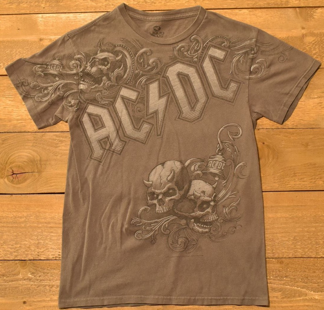 ACDC Liquid Blue Small Mens t shirt used Vintage wear