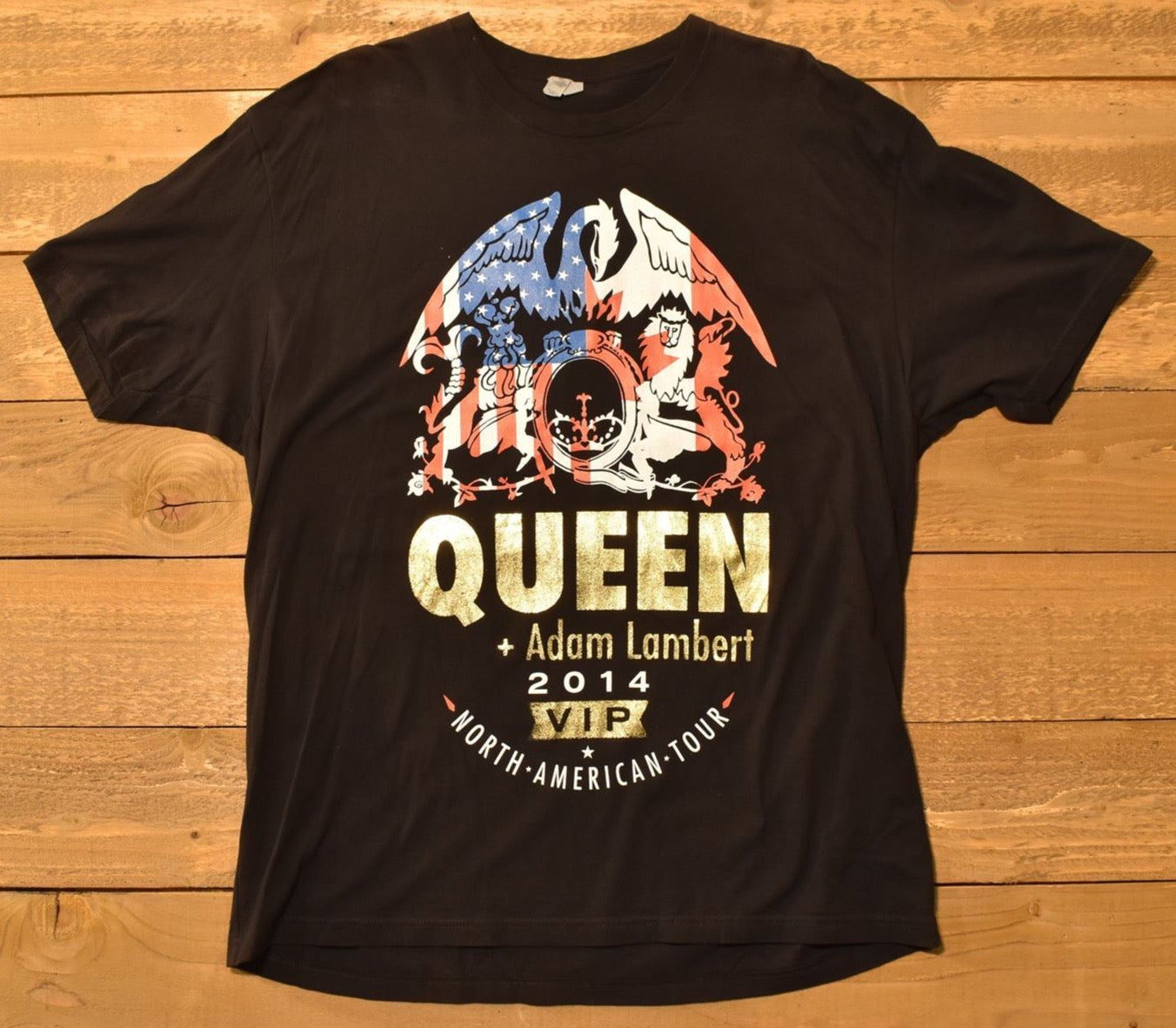 Queen Adam Lambert 2014 VIP Shirt North American Tour XXL