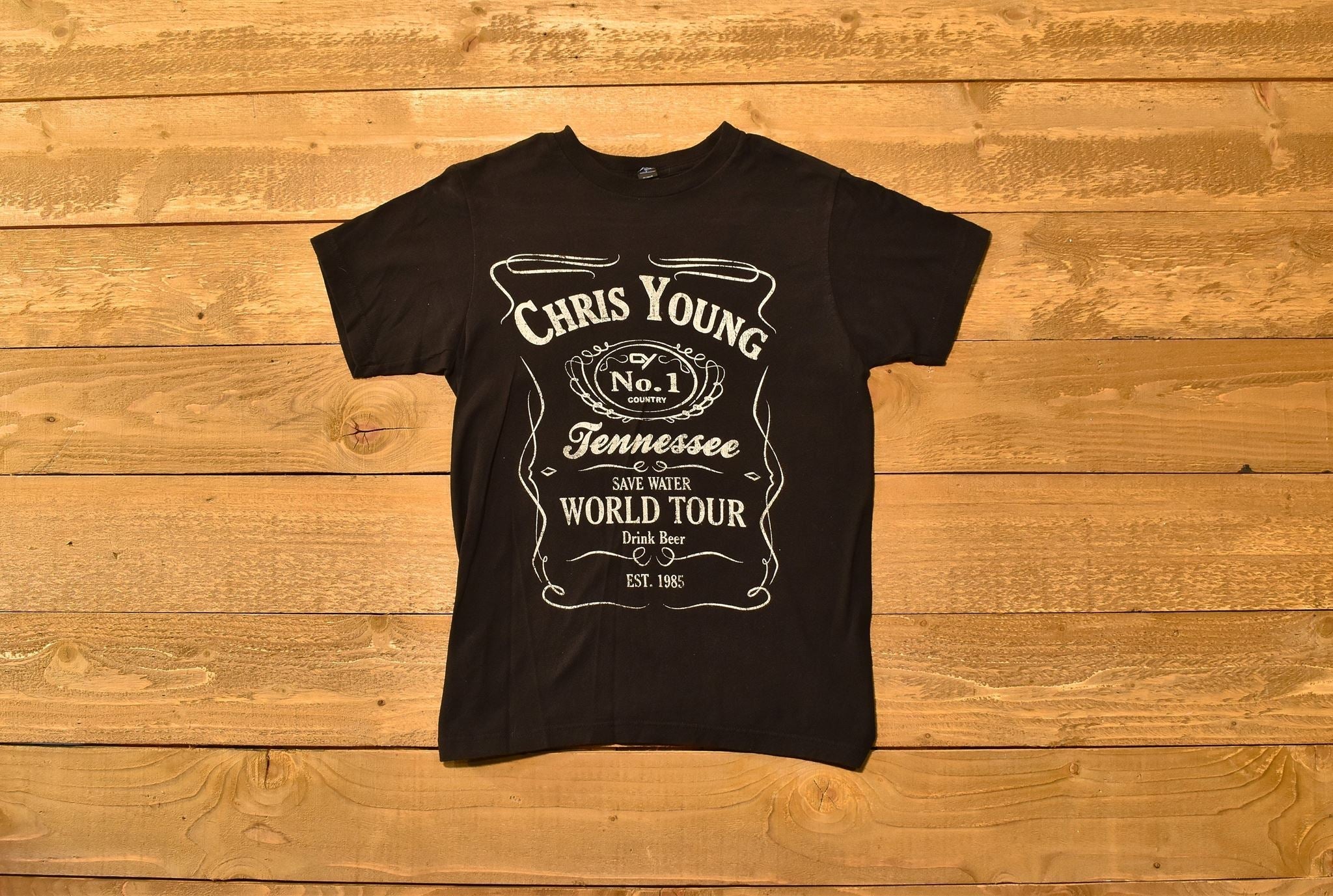 Chris Young Authenic World tour Concert Tee Female Small