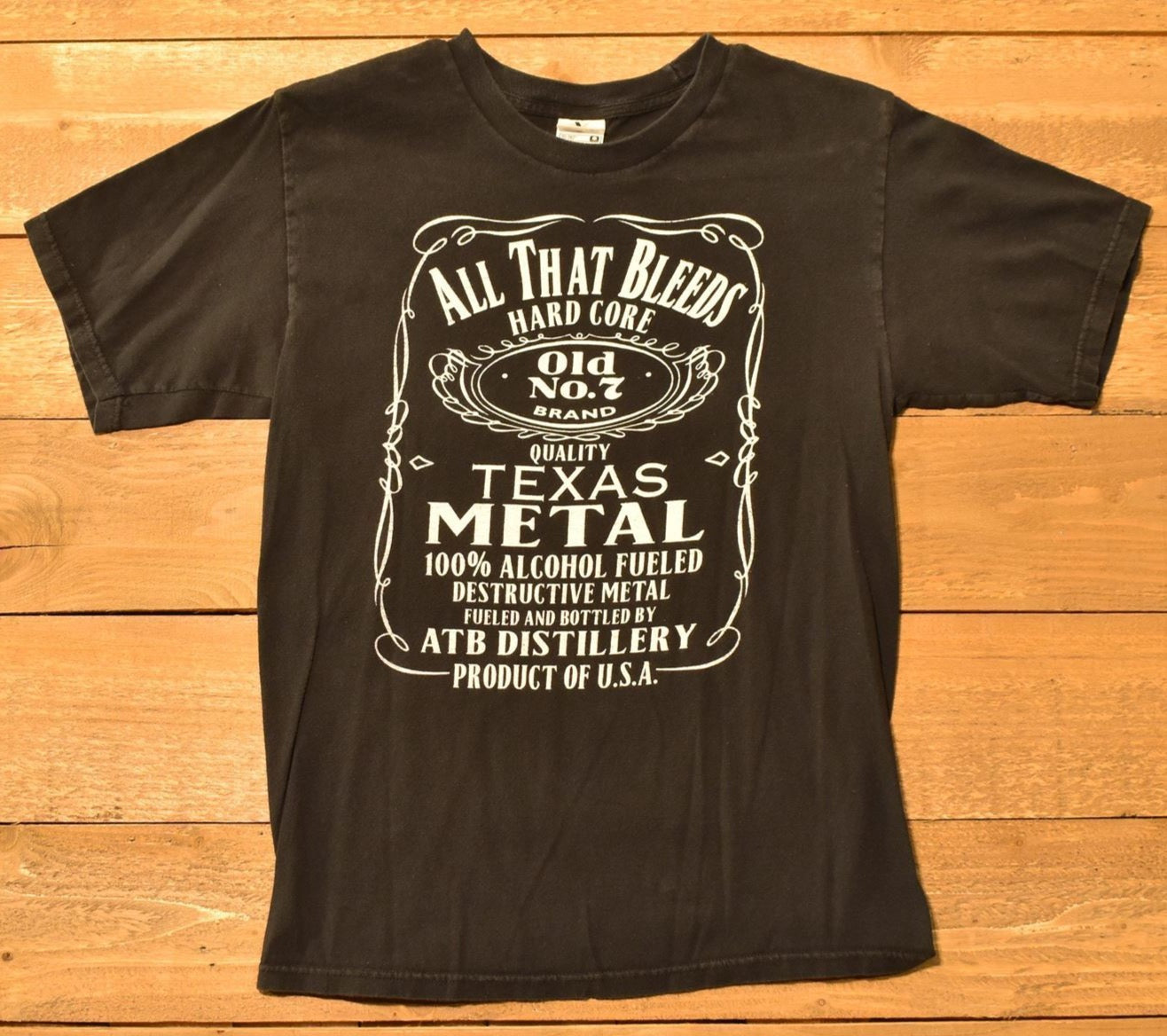 All that bleeds Mens Medium T-shirt Hard Core Texas Metal Tee