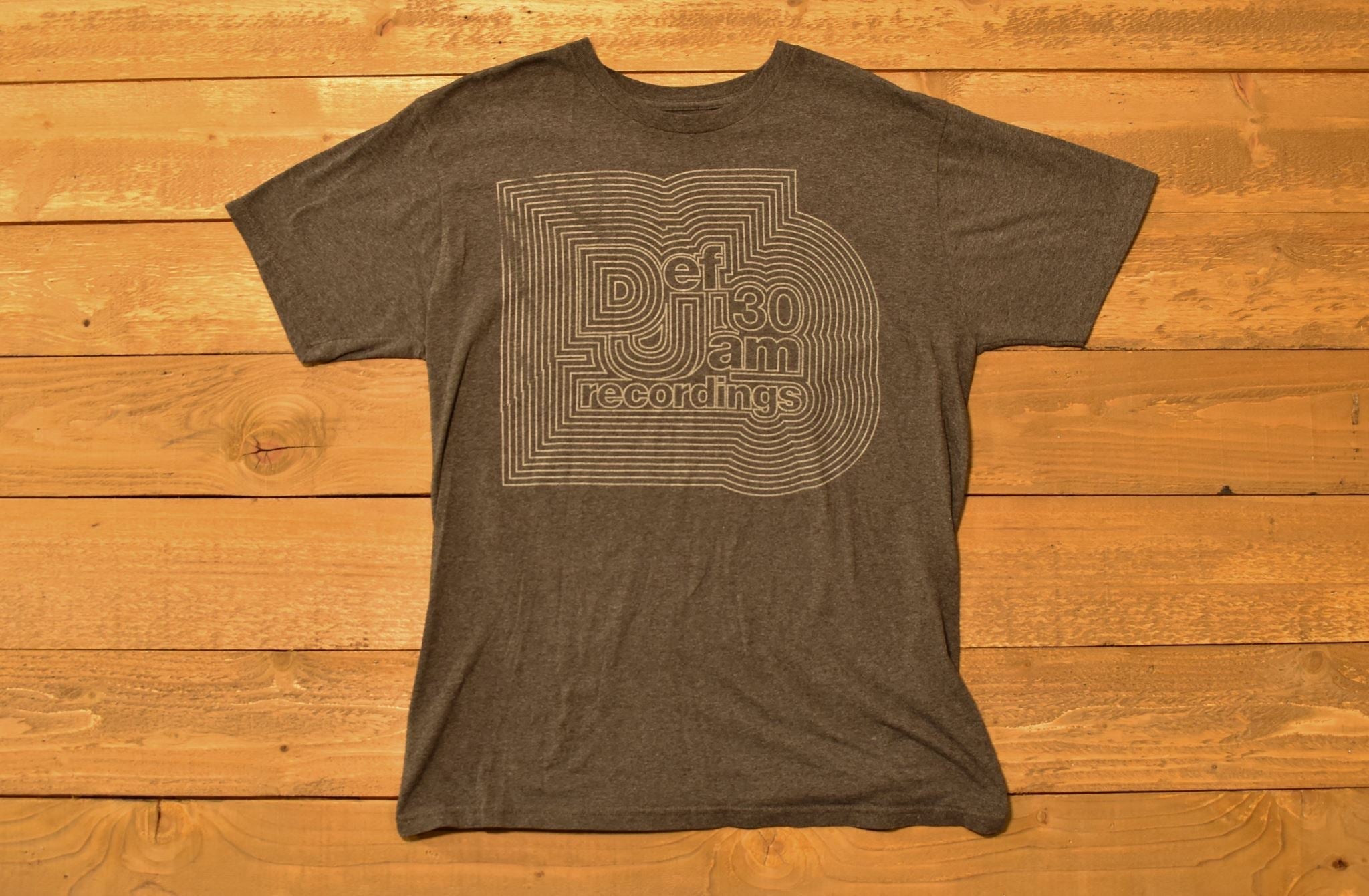 Def Jam 30 Large Grey Shirt Used Mens tee Bravado