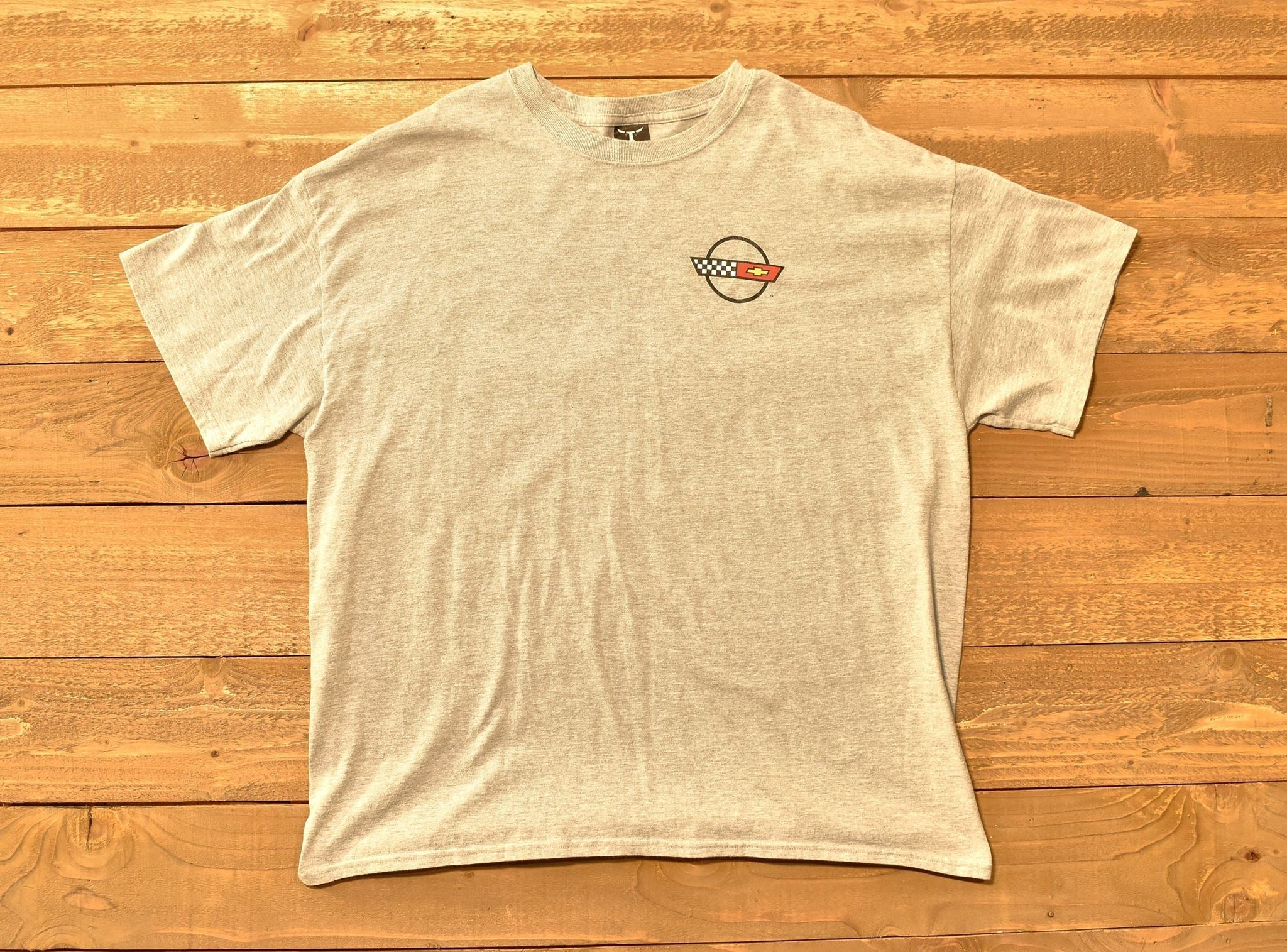 Corvette Mens t Shirt Grey 2 XL Shirt Chevy trade marked t shirt Used