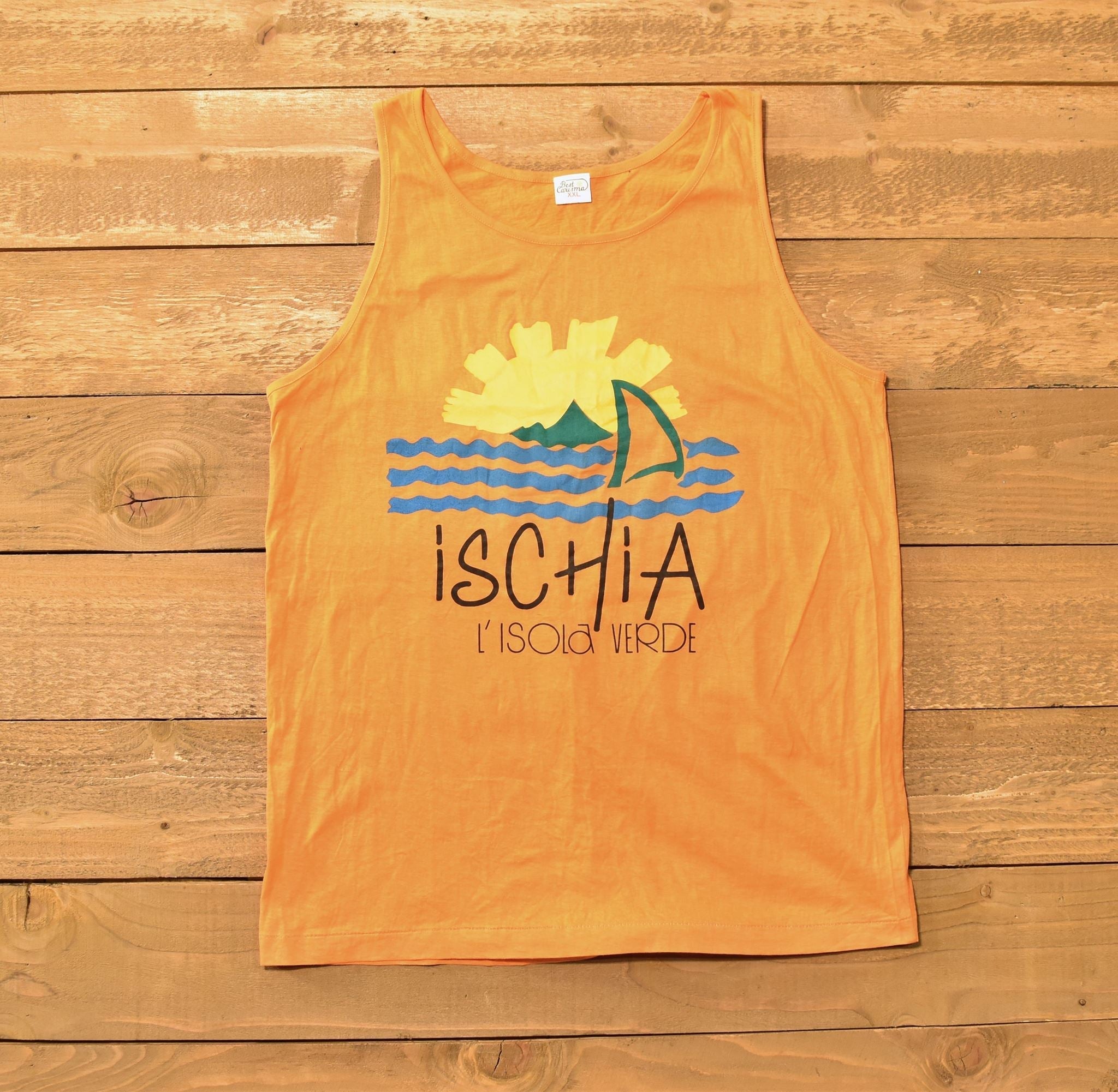 Ischia Lisola Verde Orange Tank top XXL Used