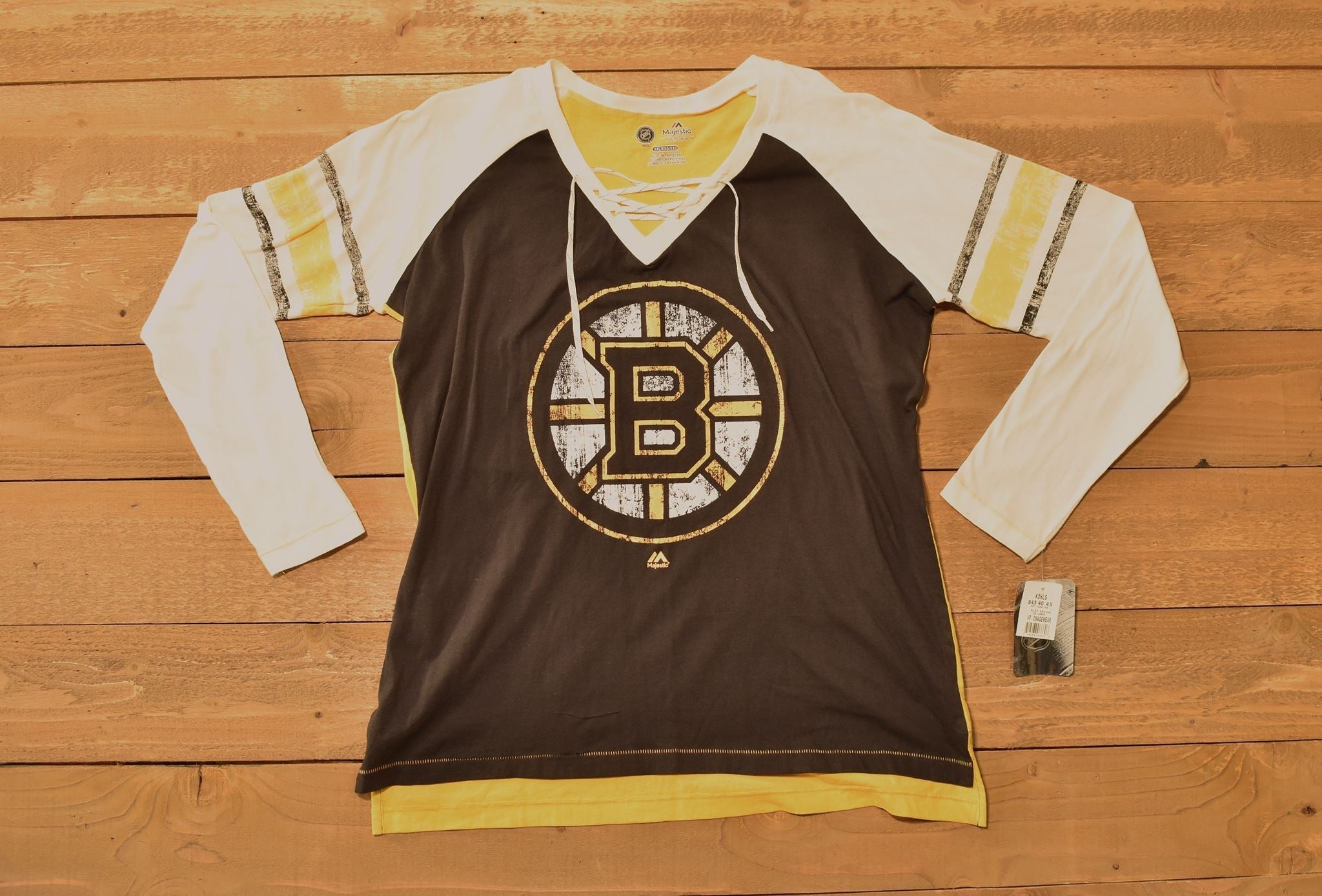 Boston Bruins Long Sleeve 2X Large Majestic NHL Clothing NEW Hockey