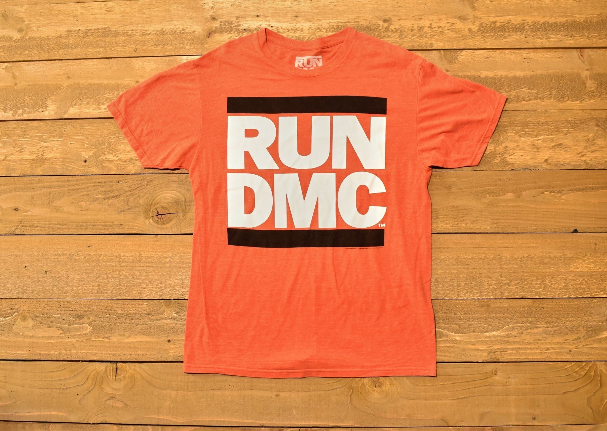 Run DMC Large Red T shirt mens used tee Great Condition