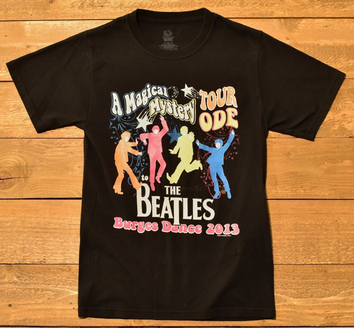The Beatles Burges Dance 2013 Small tour Shirt Mens band tee A magical Mystery T