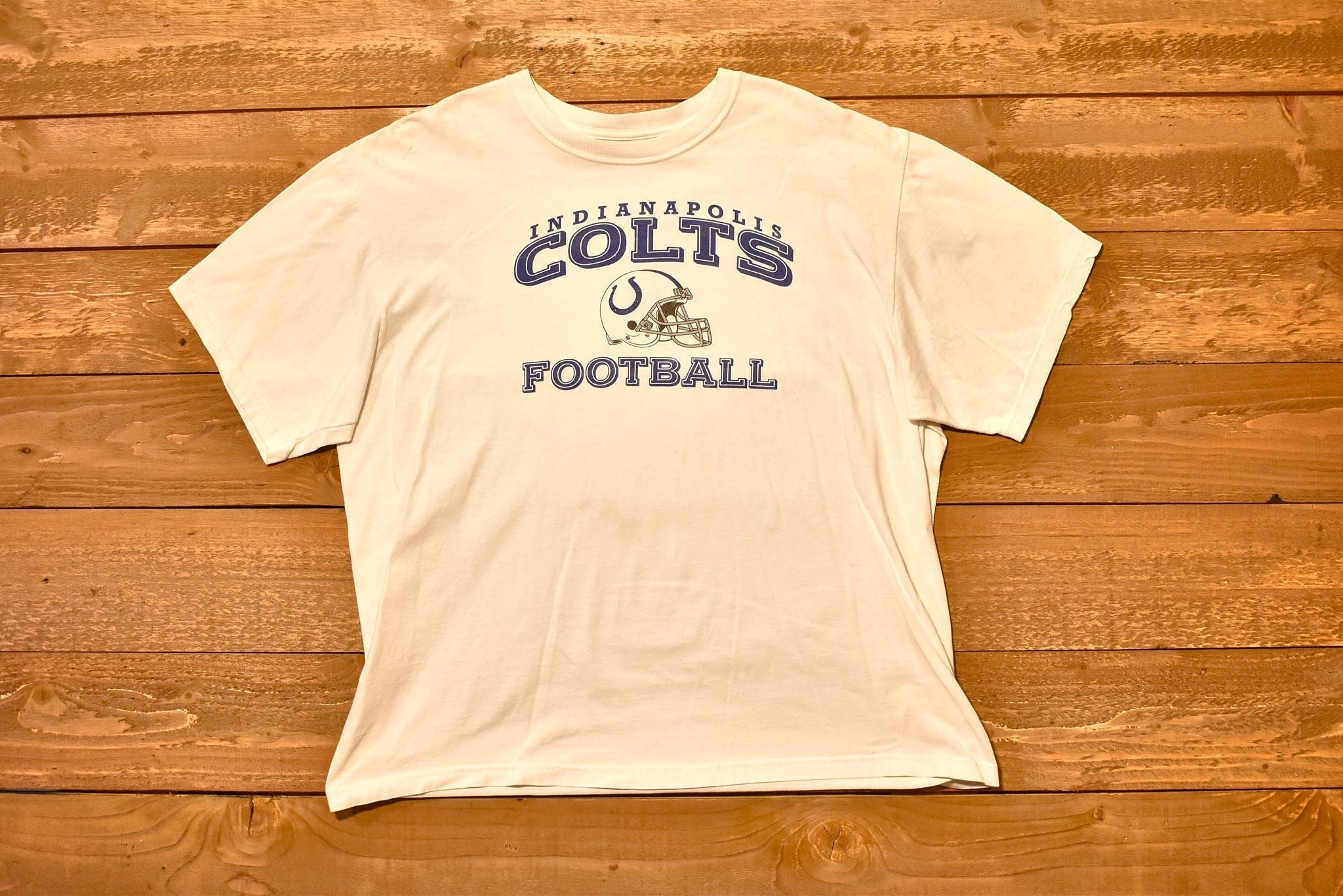 Indianapolis Colts XL T-shirt mens White authentic Branded NFL Shirt Football Te
