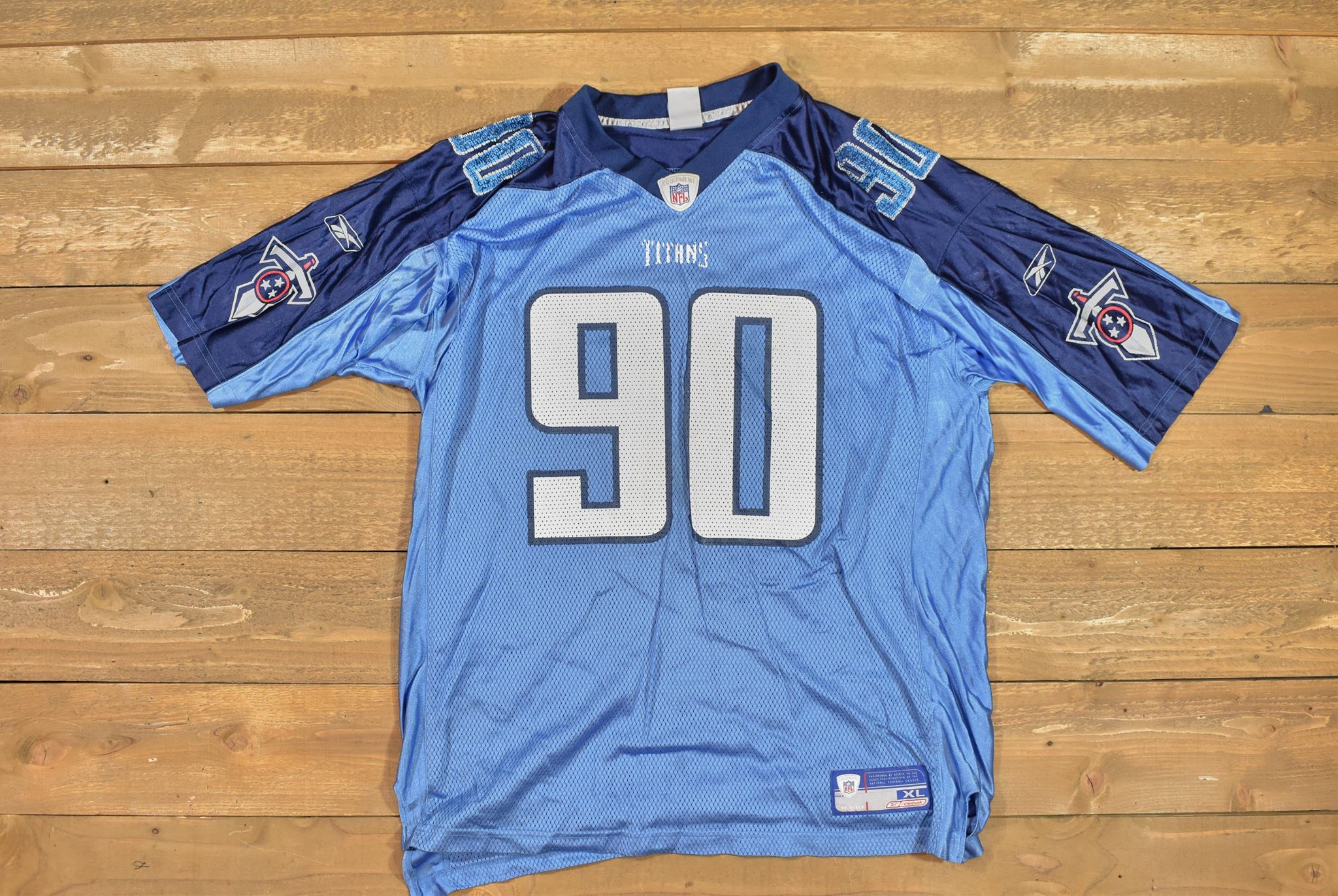 Tennessee titans Jersey Kearse 90 On field jersey XL reebok Authentic Used Faded