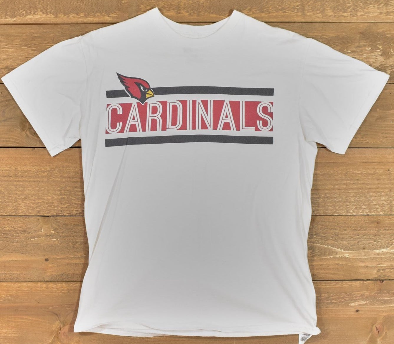 Arizona Cardinals Mens Medium T shirt white NFL used Football Shirt