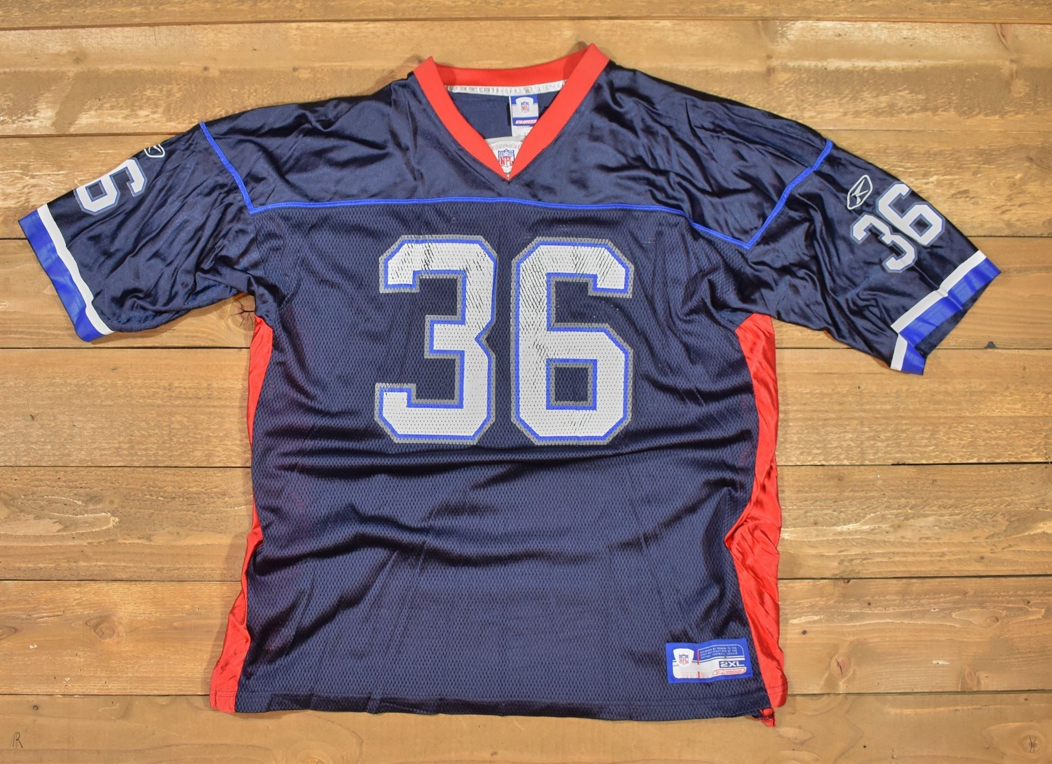 Milloy 36 2XL jersey Used reebok on field NFL jersey Authentic - faded