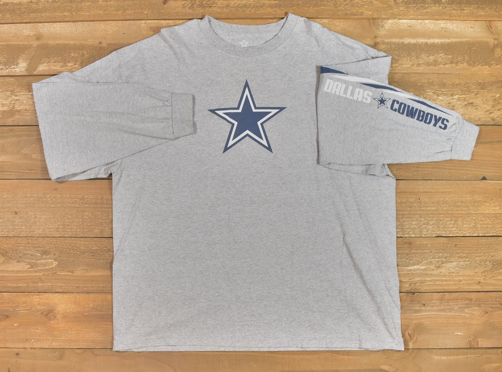 Dallas Cowboys T-shirt Long Sleeve tee Mens 3XL Used NFL Football