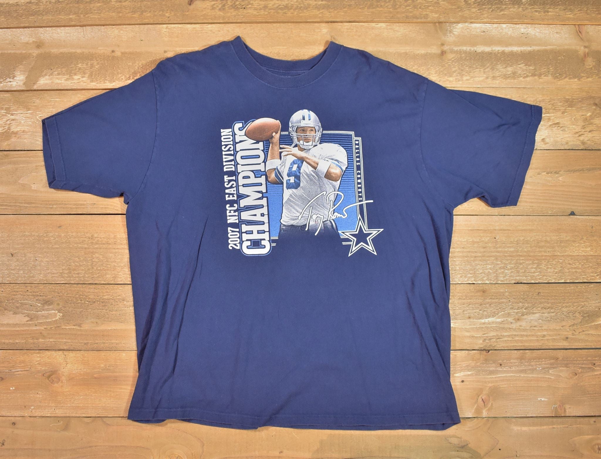 Dallas Cowboys 2XL mens t-shirt Tony Romo Reebok Tee Used