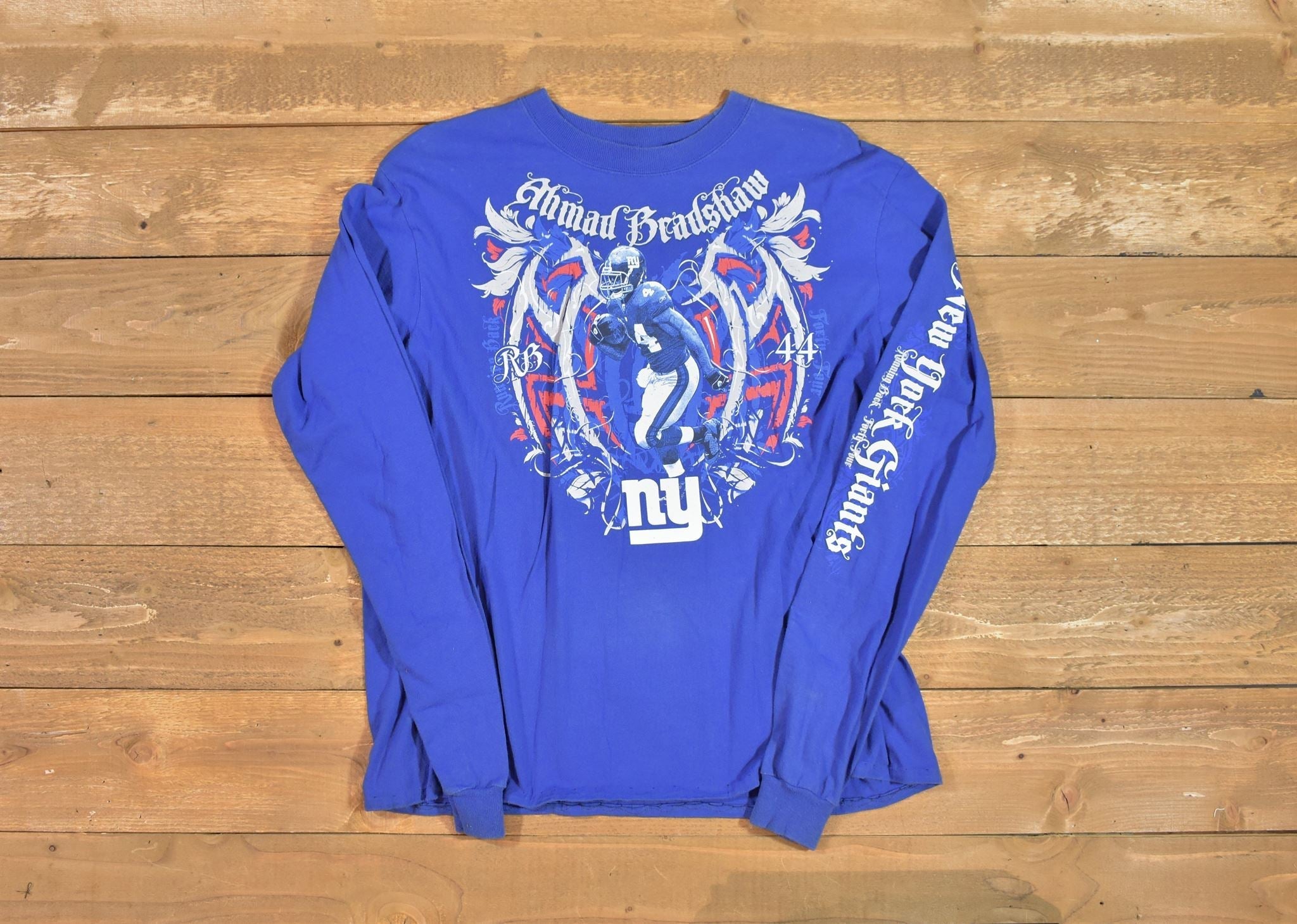 New York Giants Long Sleeve XL team Apparel Used NFL football Shirt
