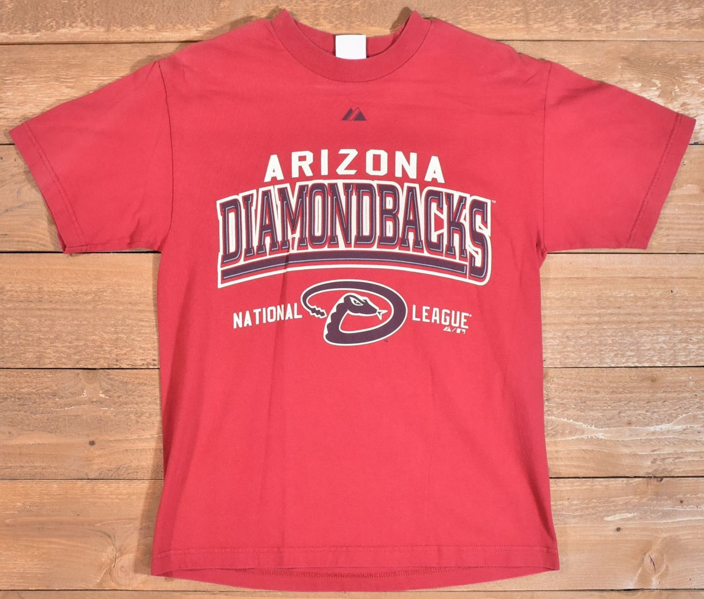 Arizona Diamondbacks Majestic Baseball T-Shirt Red Mens Medium