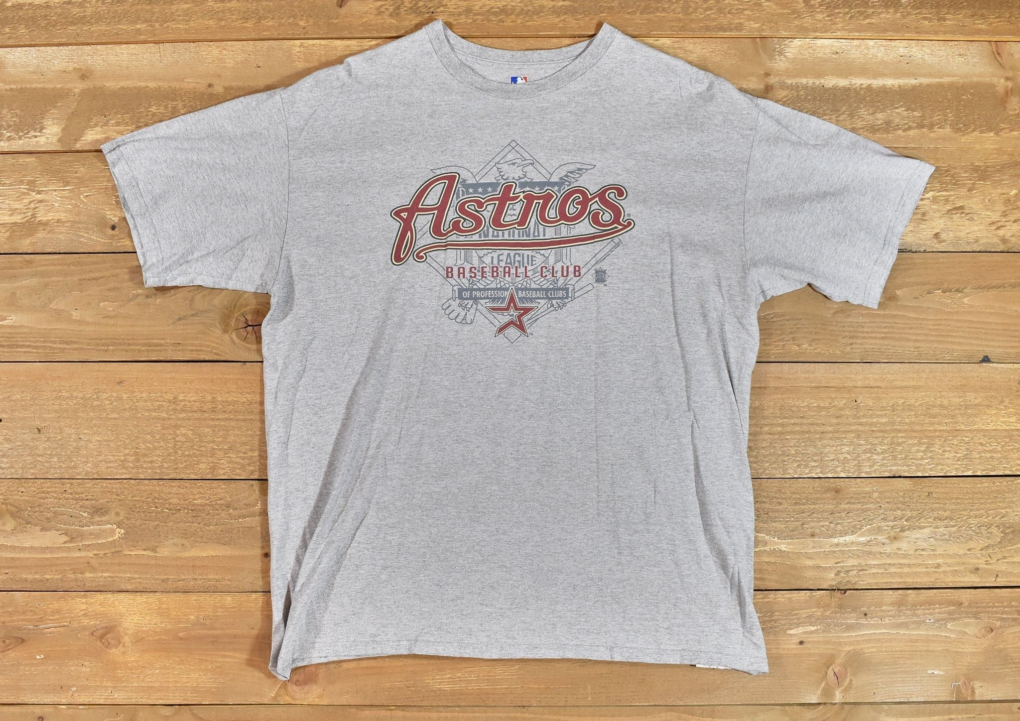 Astros Baseball Club MLB t shirt Grey XL - Used