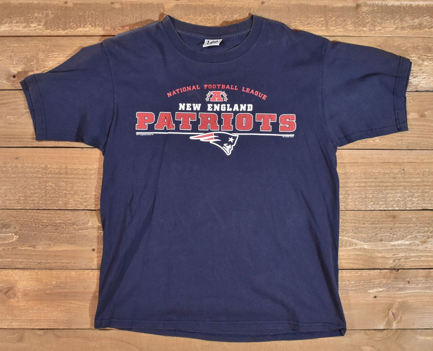 New England Patriots mens t shirt XL used tee NFL Football Shirt LEE Brand