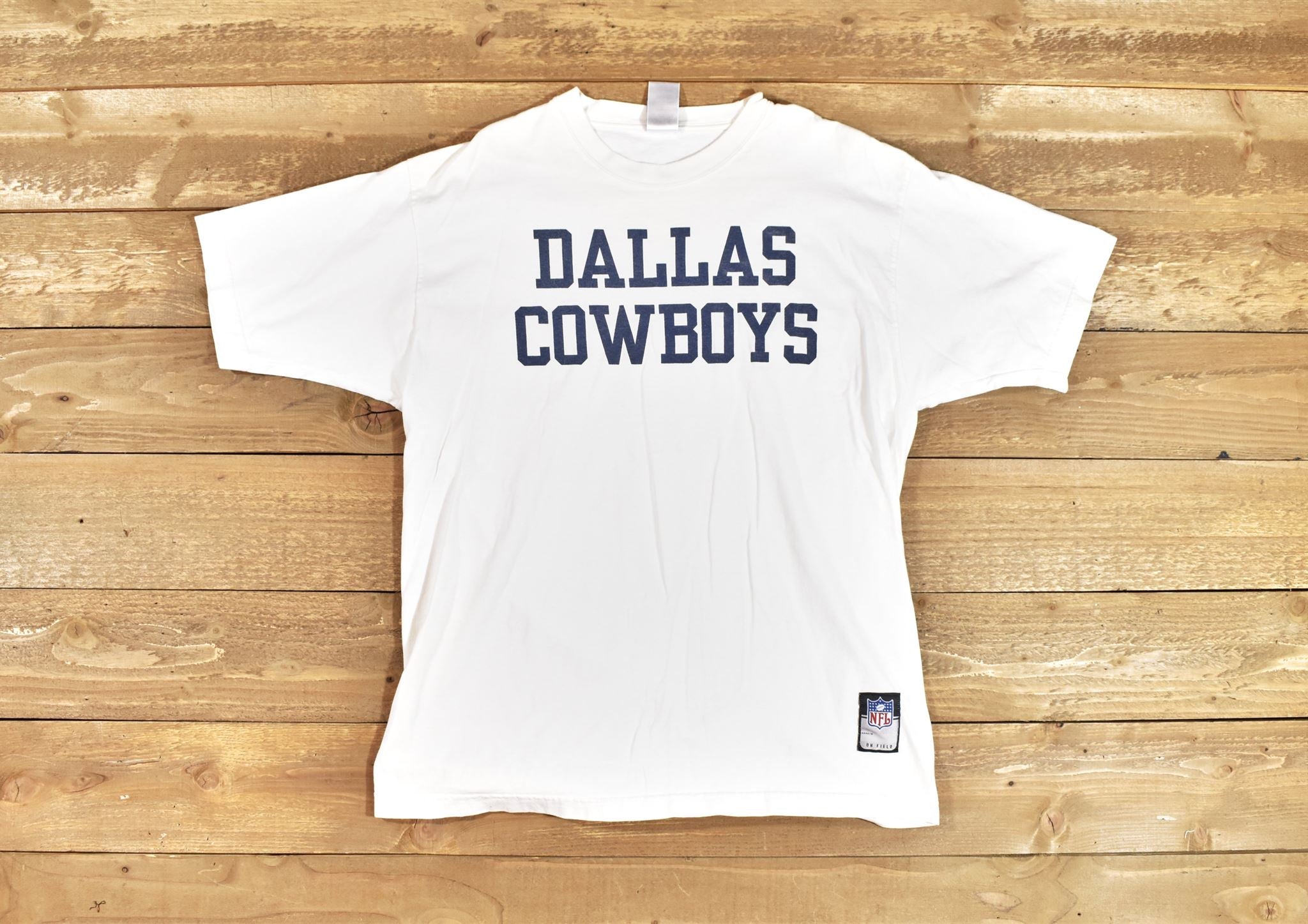 Dallas Cowboys mens t shirt white Large Mens NFL Football Tee