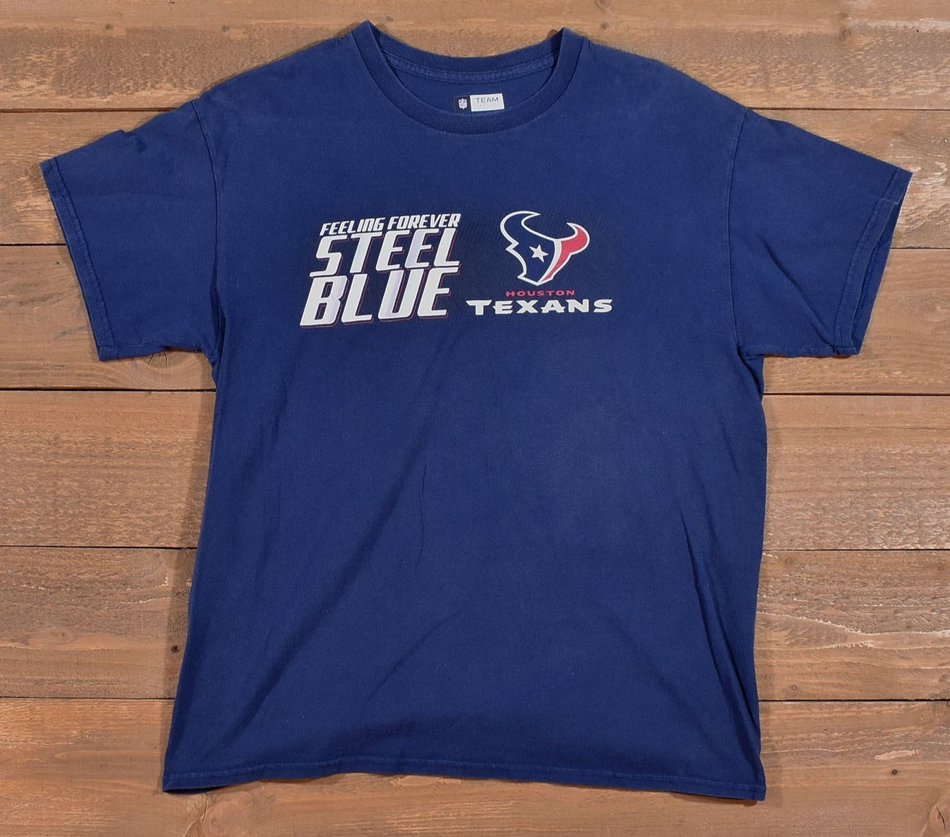 Houston texans Mens T-shirt large Authentic Team Apperal NFL Football Shirt Use