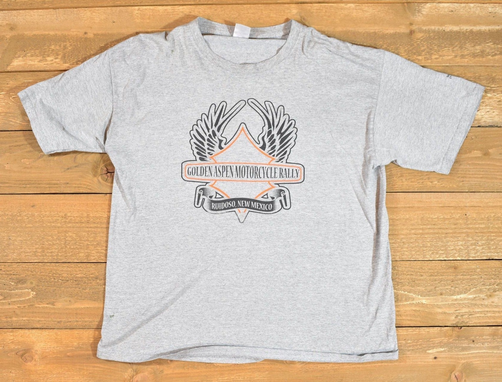 Golden Aspen Motorcycle Rally Mens t shirt XL New Mexico Used shirt