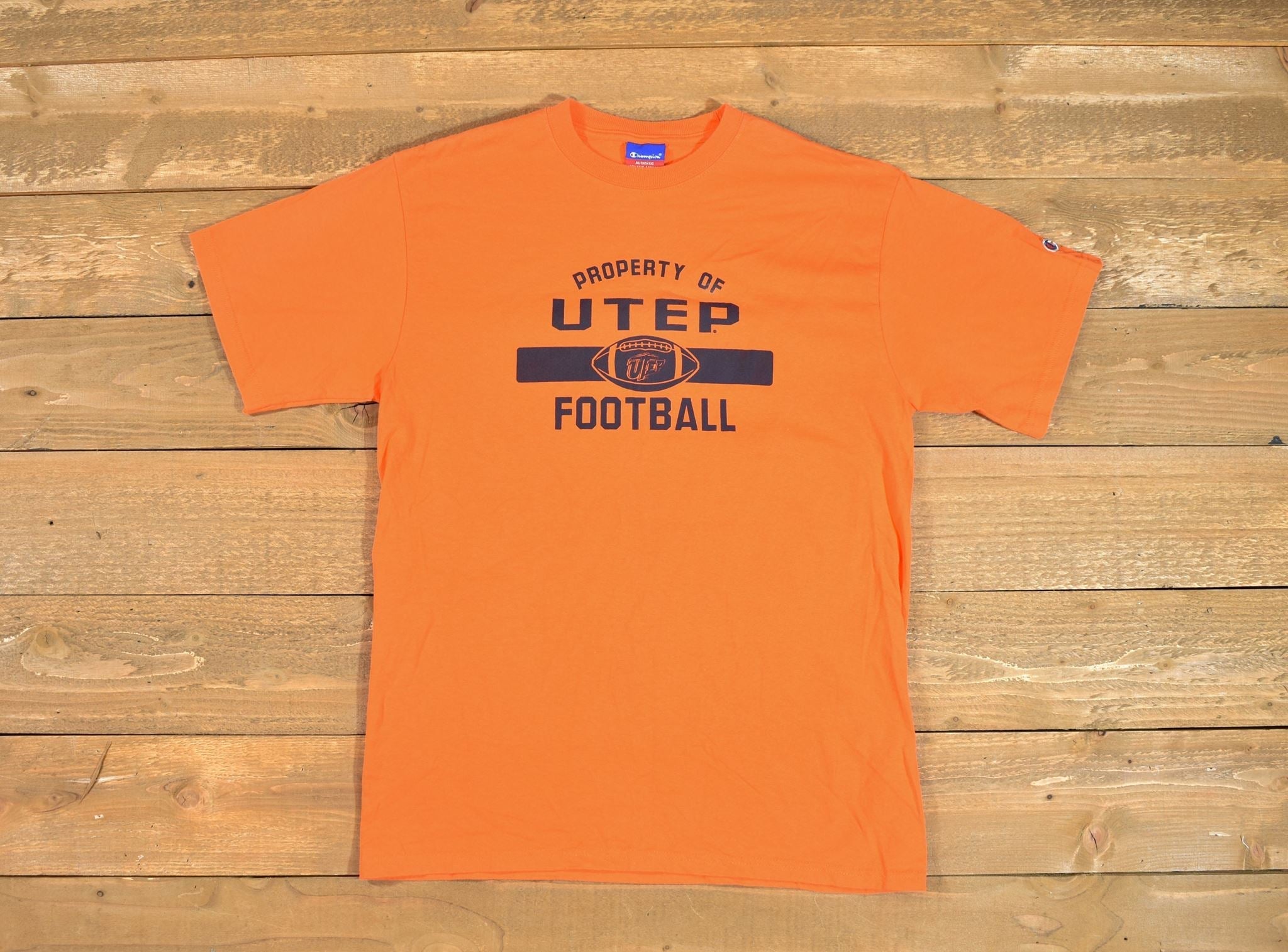 Property of UTEP Football Champion Authentic Branded Large Mens Used