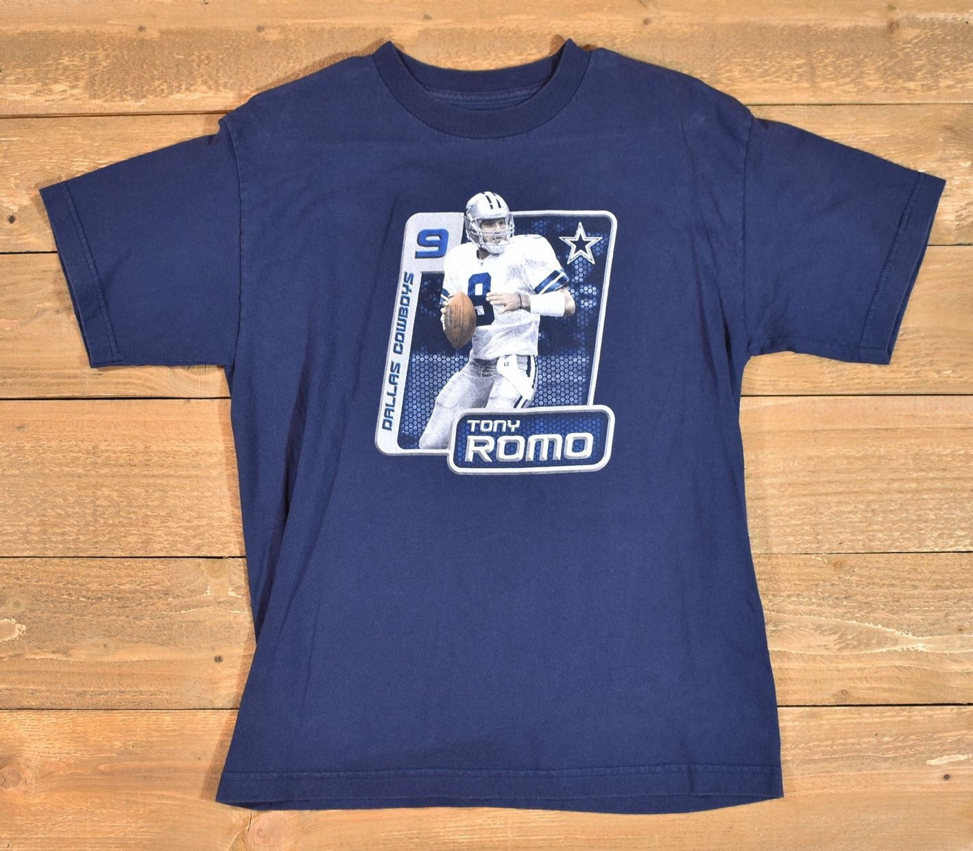 Dallas Cowboys mens t shirt XL used Tee NFL Football T shirt Tony Romo 9 18 -20