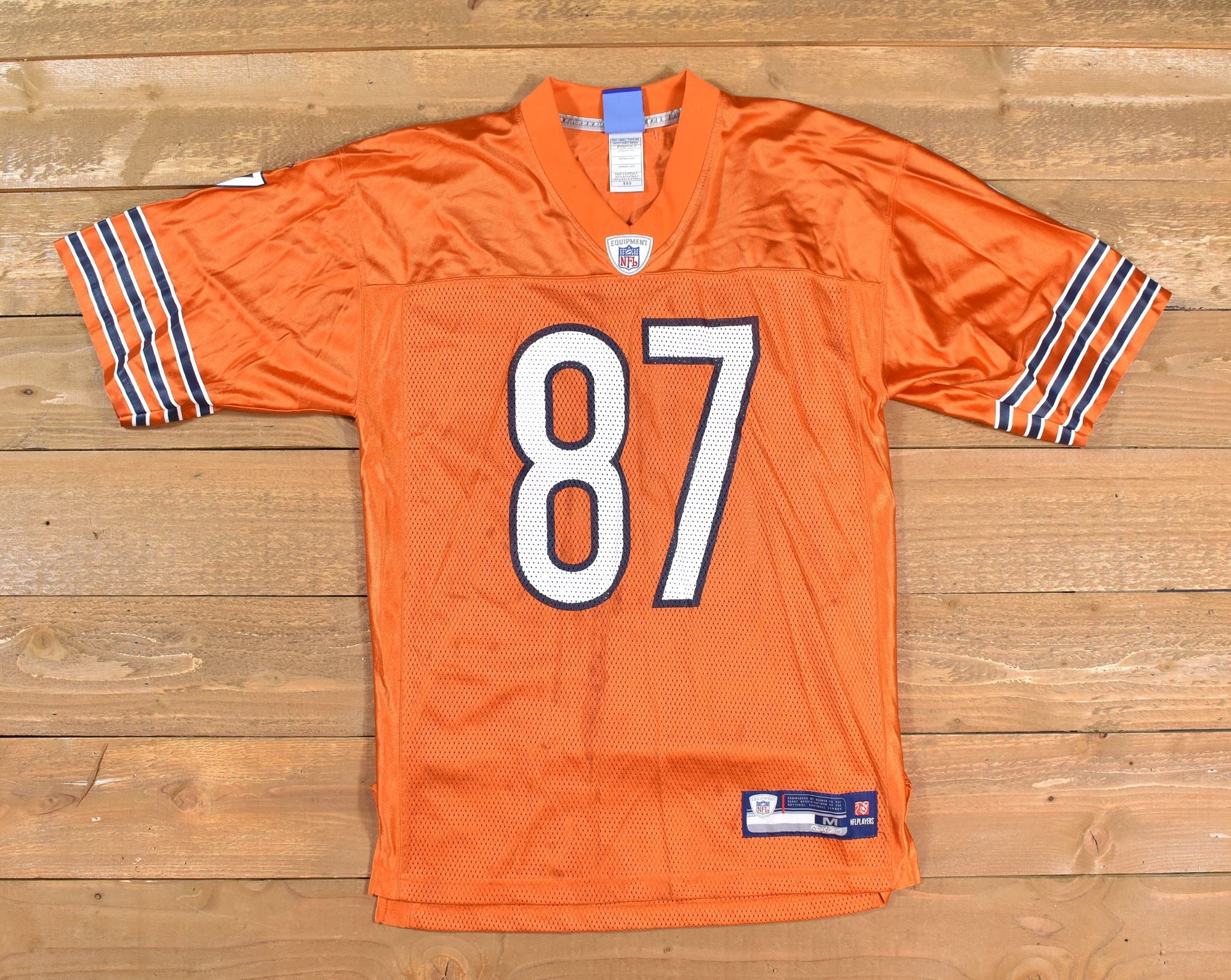Chicago Bears Muhammad 87 NFL Jersey Authentic Reebok Orange used Medium