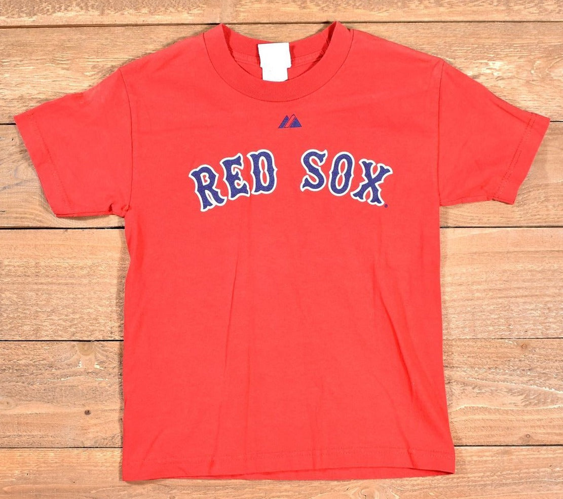 Red Sox Small t shirt Baseball tee Used red Majestic