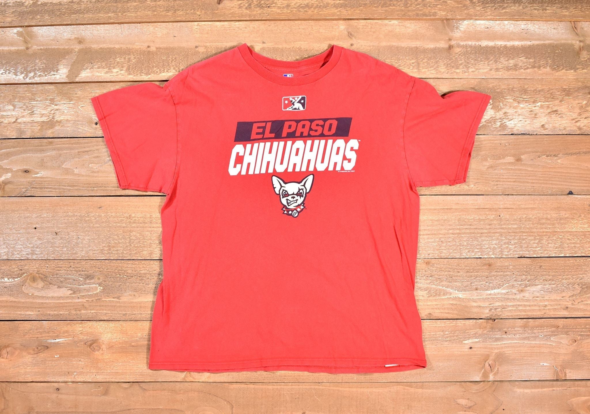 EL Paso Chihuahuas Baseball t shirt Xl Mens Used Authentic