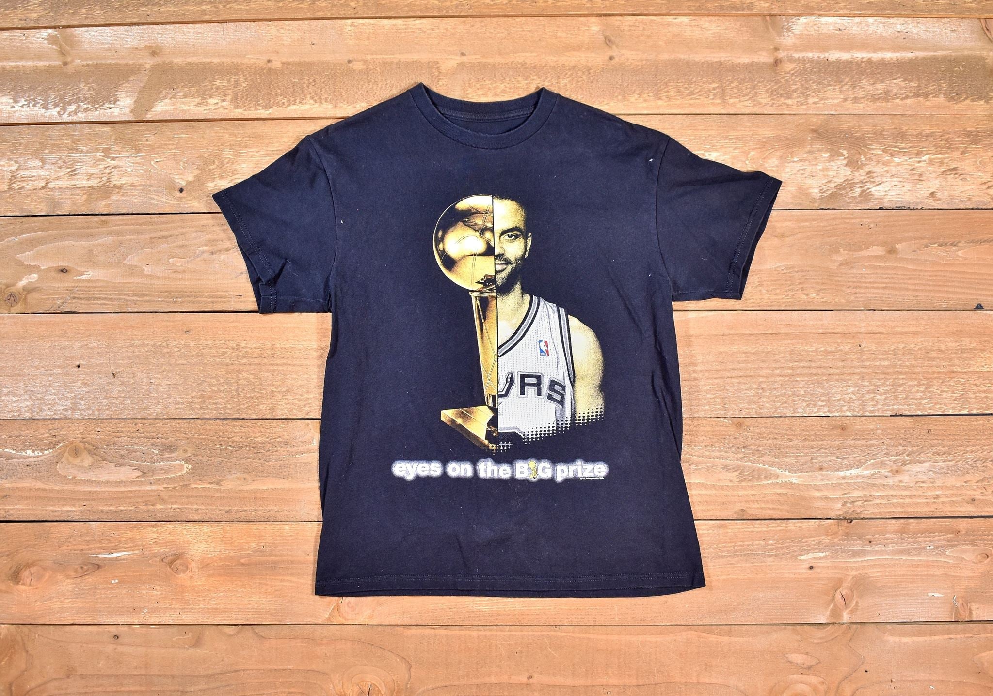 Eyes On the Big Prize t shirt NBA Spurs Basketball t shirt Medium