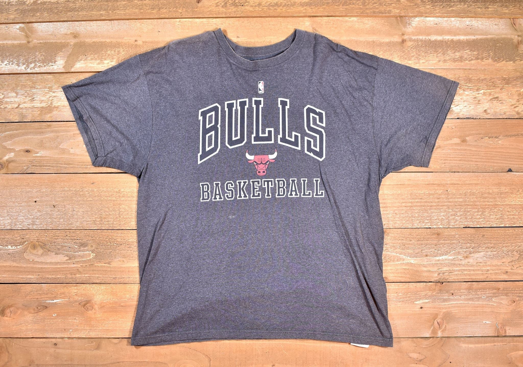 Chicago Bulls mens t shirt Used NBA Rose 1 basketball shirt Grey 2XL