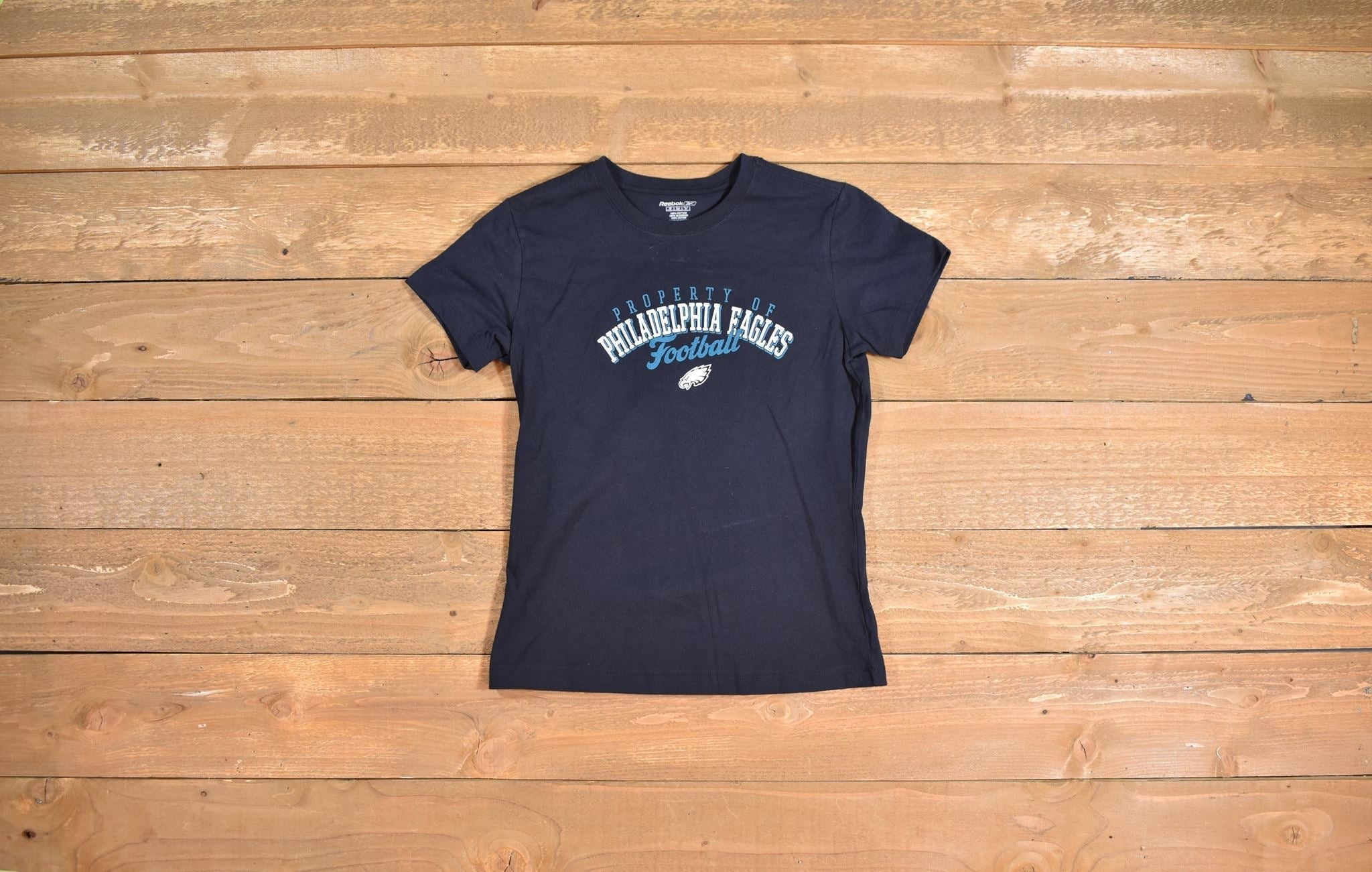 Eagles female t shirt small used NFL Football t shirt black