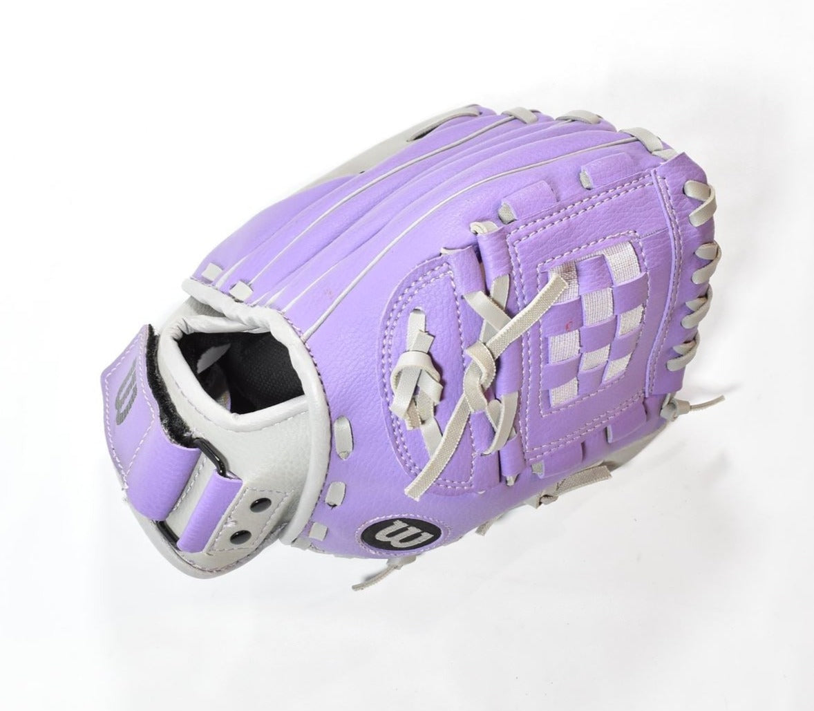 Wilson Baseball Glove T ball Right handed purple girls glove CAT Osterman 9 inch