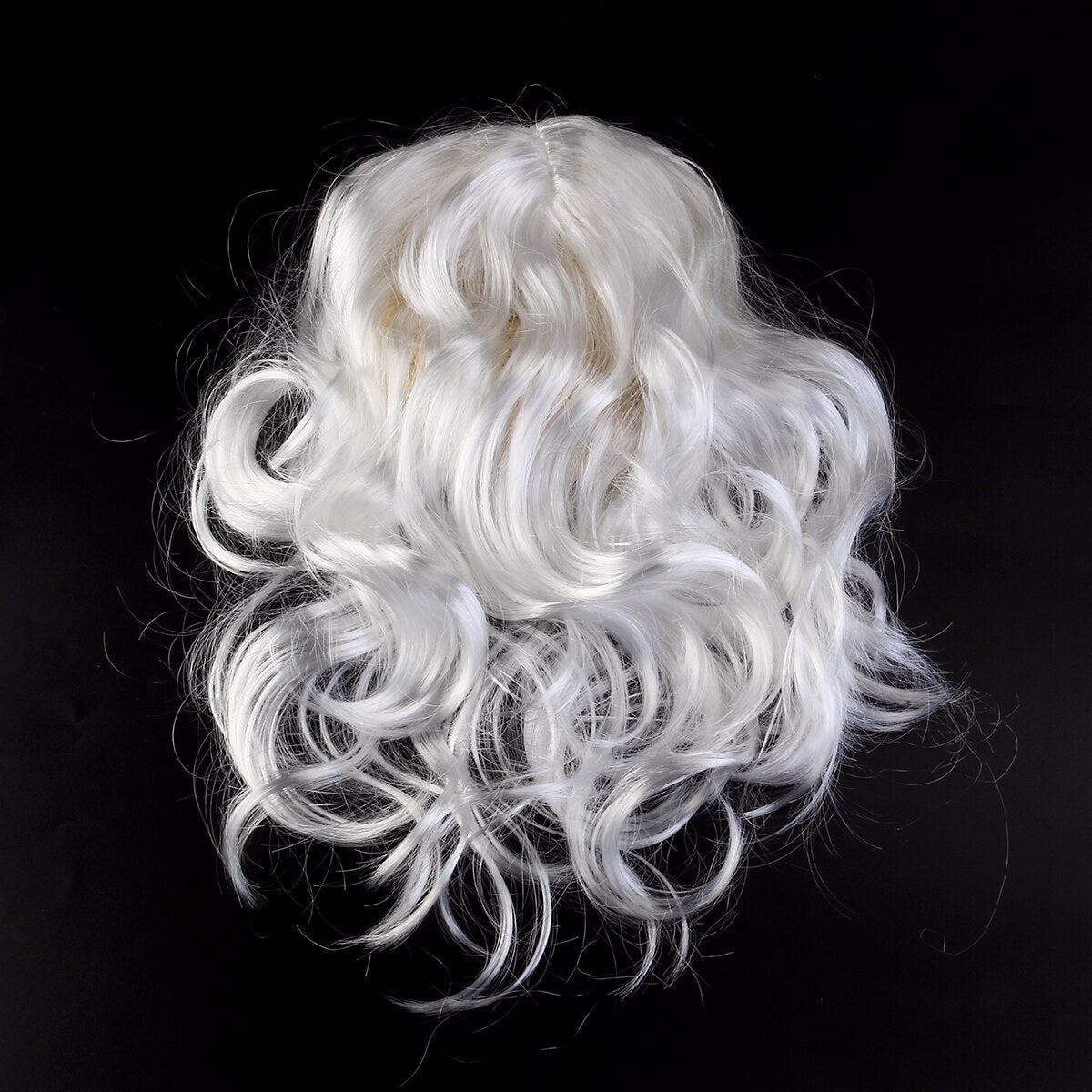 New White Santa Claus Moustache Hat Fancy Dress Costume Wizard Wig And Beard Set
