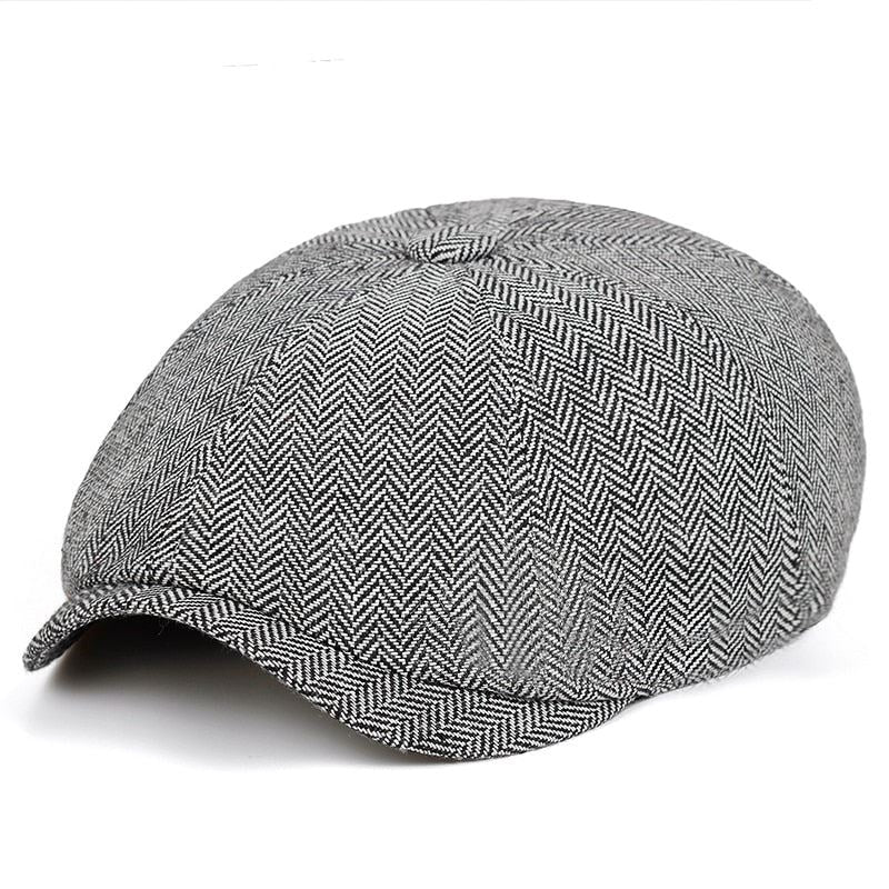 Men Beret Newsboy Hat Celebrity Caps Vintage Tweed Peaky Blinders Berets Flat Pe