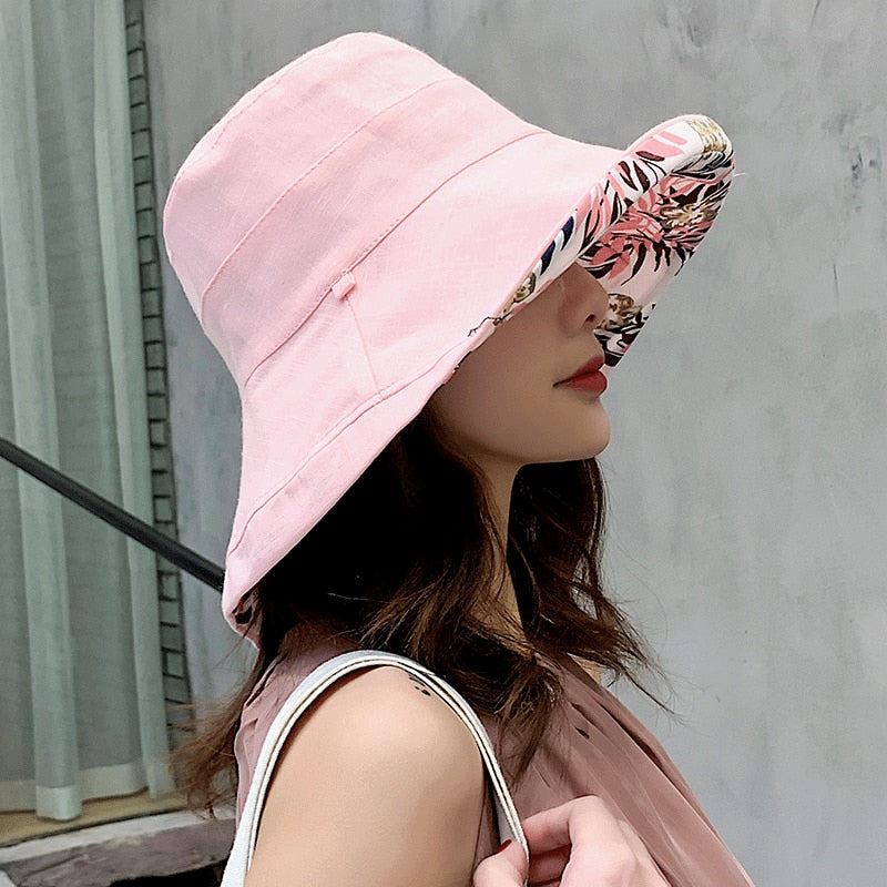 K34 Fashion Summer Big Brim Sun Hat For Female Seaside Sun Protection UV Cap Jap