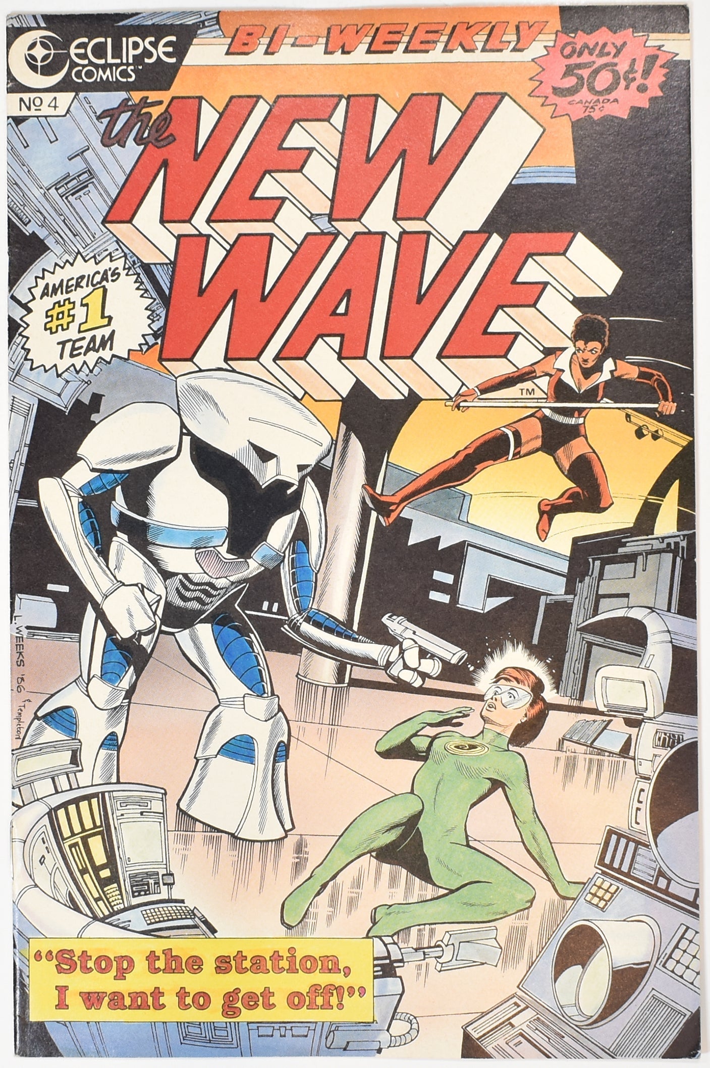 The New Wave Comic Book No.4 Eclipse Comics BI Weekly 1986