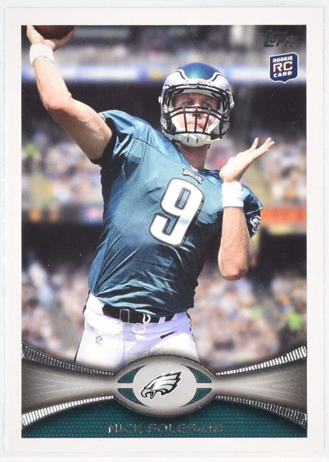 Nick Foles Topps Rookie Eagles 186 2012 Football Card