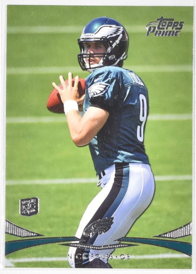 Nick Foles Topps Prime no. 5 2012 Football Card Philadelphia Eagles