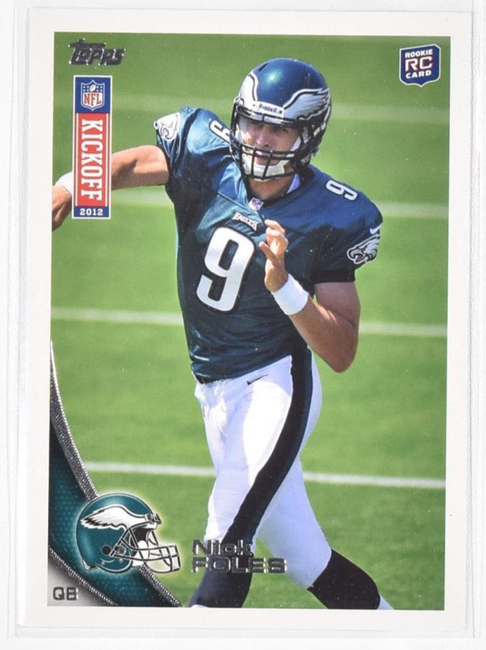 Nick Foles Topps Kick Off Rookie Card Eagles No. 4 2012 Philadelphia Eagles