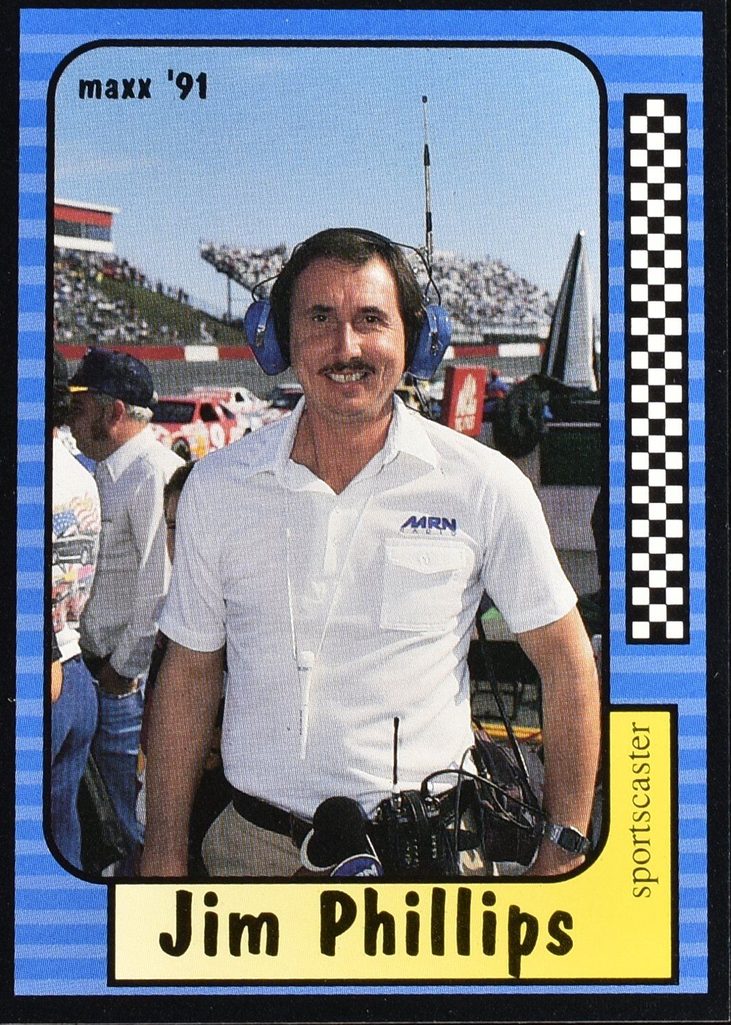 Jim Phillips 1991 Nascar Card MAXX