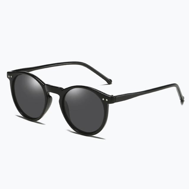 Polarized Sunglasses Men Women Driving Round Frame Sun Glasses Retro Male Female