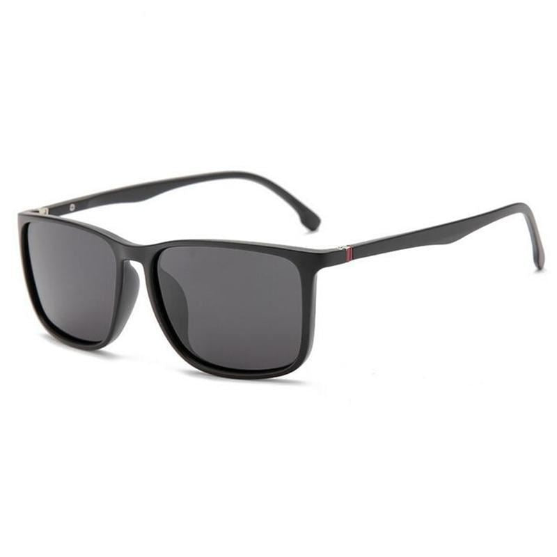 Sport TR90 Square Polarized Sunglasses Men Spring Leg Anti-glare Minus Lens Pres