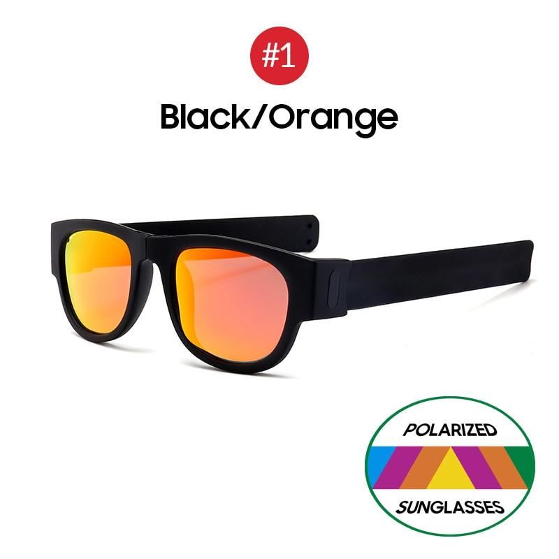VIVIBEE Novelty Mirror Men Polarized Folding Sunglasses New Arrival Slap Sport F