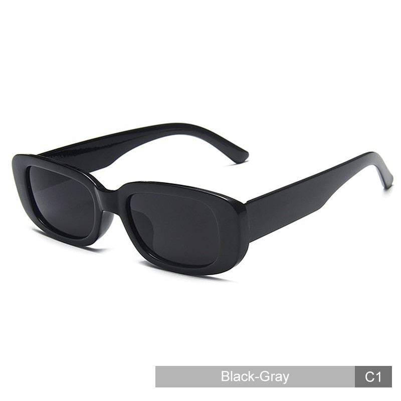 MADELINY Classic Small Frame Rectangle Sunglasses Women/Men Brand Design Vintage