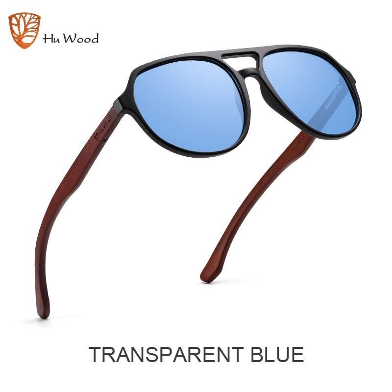 Hu Wood Brand Design Bamboo Wood Sunglasses Women Men Vintage Square Sun Glasses