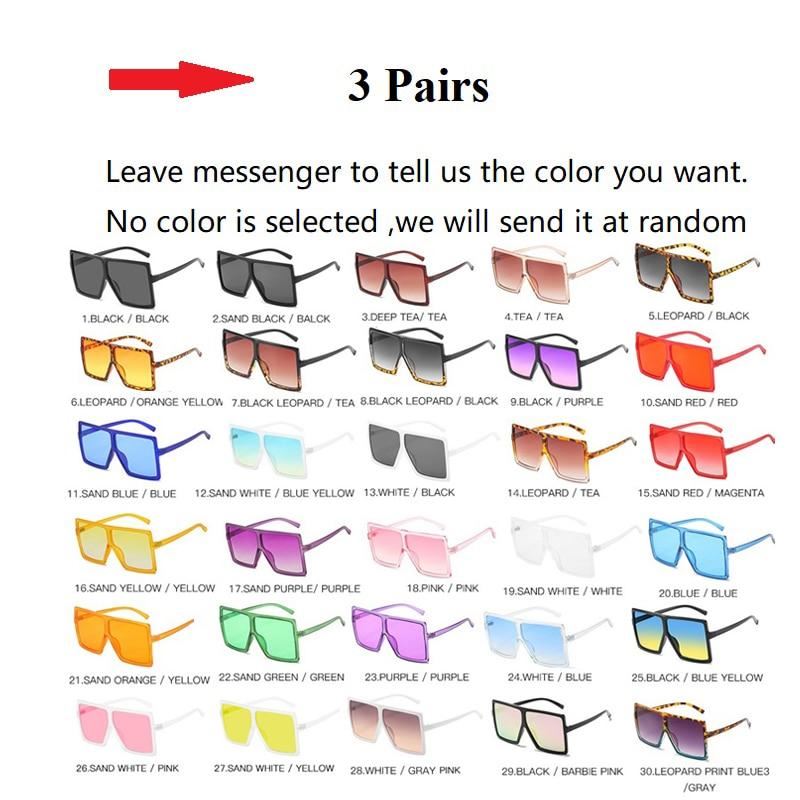 Wholesale 40 Colors One Piece Oversized Square Sunglasses For Women 2021 Luxury