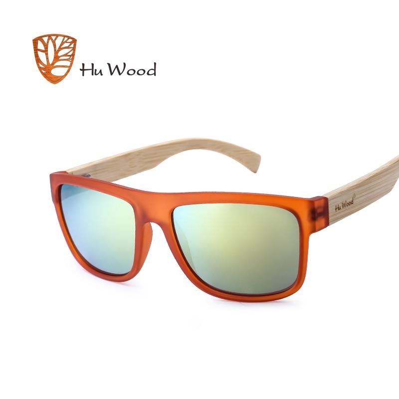 HU WOOD 2017 New Arrival Sea Gradient Shades Sunglasses for Men Bamboo Sunglasse
