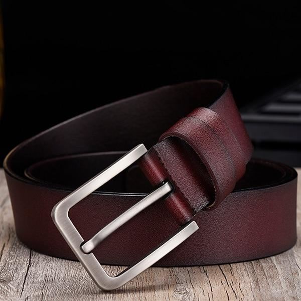Leahther belt men male genuine leather strap belt for men cow genuine leat